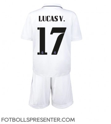 Real Madrid Lucas Vazquez #17 Hemmatröja Barn 2022-23 Kortärmad (+ korta byxor)